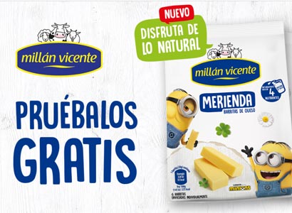 3.000 reembolsos del producto promocional  Merienda Barritas de Queso Millán Vicente 3.000 reembolsos del producto promocional  Merienda Barritas de Queso Millán Vicente